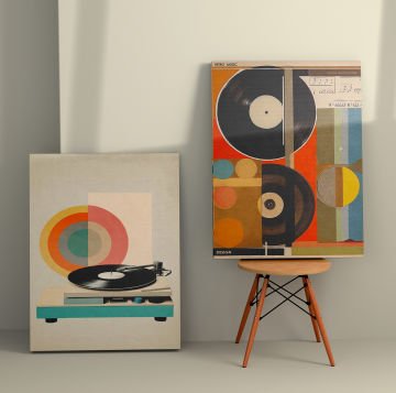 2 Parçalı Kanvas Tablo 30cm x 40cm - 2 Parça