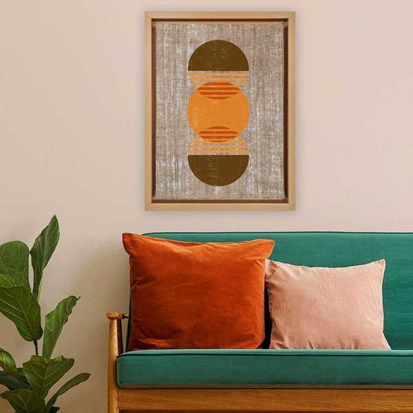 Naturel L Çerçeveli Tablo 96cm x 136cm