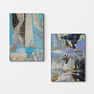 2 Parçalı Kanvas Tablo 50cm x 70cm - 2 Parça