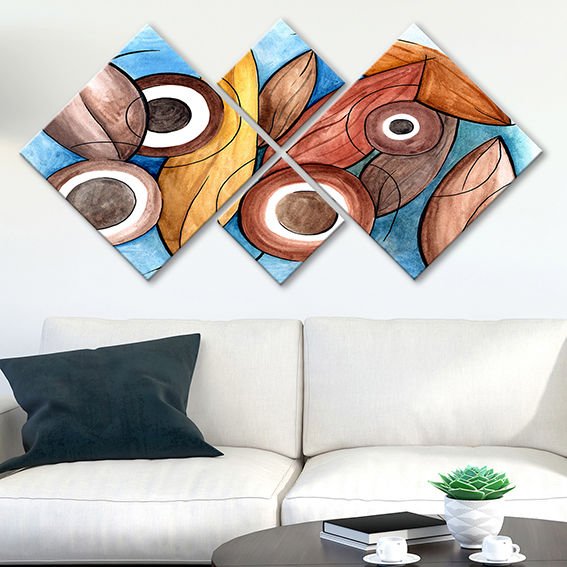 4 Parçalı Mdf Tablo