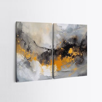 2 Parçalı Kanvas Tablo 30cm x 40cm - 2 Parça