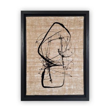 Siyah L Çerçeveli Tablo 36cm x 46cm