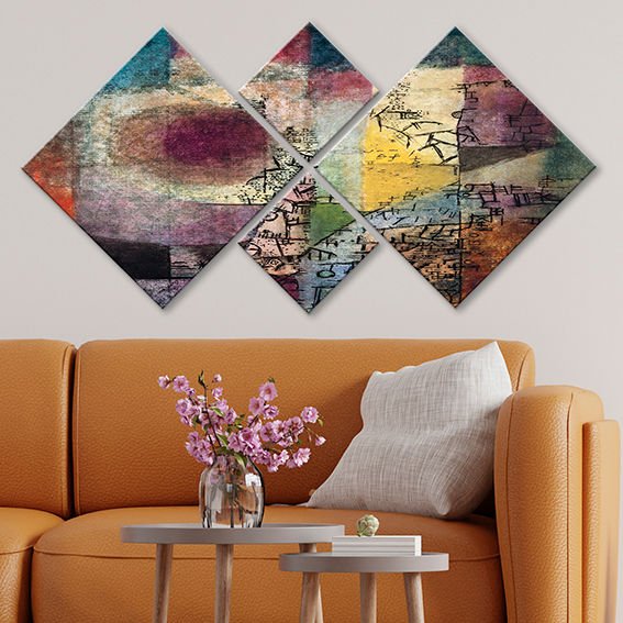 4 Parçalı Mdf Tablo