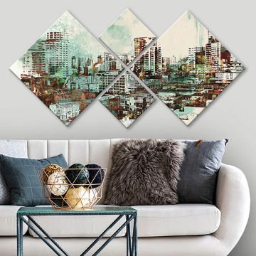 4 Parçalı Mdf Tablo