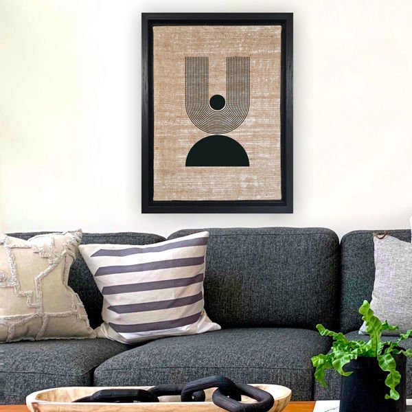 Siyah L Çerçeveli Tablo 46cm x 66cm