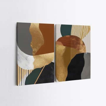 2 Parçalı Kanvas Tablo 100cm x 140cm - 2 Parça