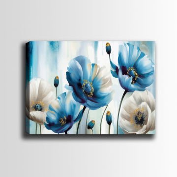 Çiçek Kanvas Tablo 100cm x 140cm