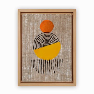 Naturel L Çerçeveli Tablo 96cm x 136cm