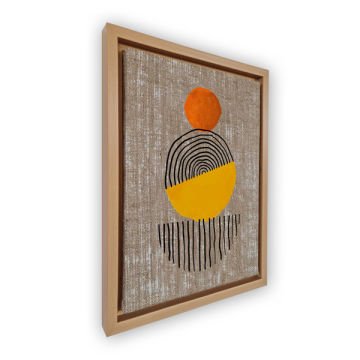Naturel L Çerçeveli Tablo 96cm x 136cm