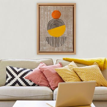 Naturel L Çerçeveli Tablo 96cm x 136cm