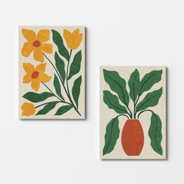 2 Parçalı Kanvas Tablo 100cm x 140cm - 2 Parça