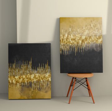 2 Parçalı Kanvas Tablo 50cm x 70cm - 2 Parça