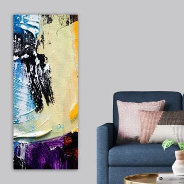 Dikey Kanvas Tablo 60cm x140cm