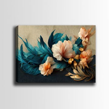 Çiçek Kanvas Tablo 100cm x 140cm
