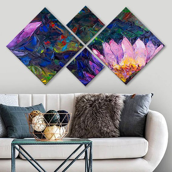 4 Parçalı Mdf Tablo