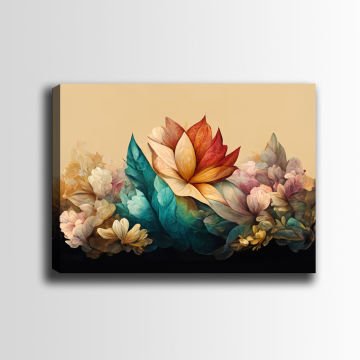 Çiçek Kanvas Tablo 50cm x 70cm