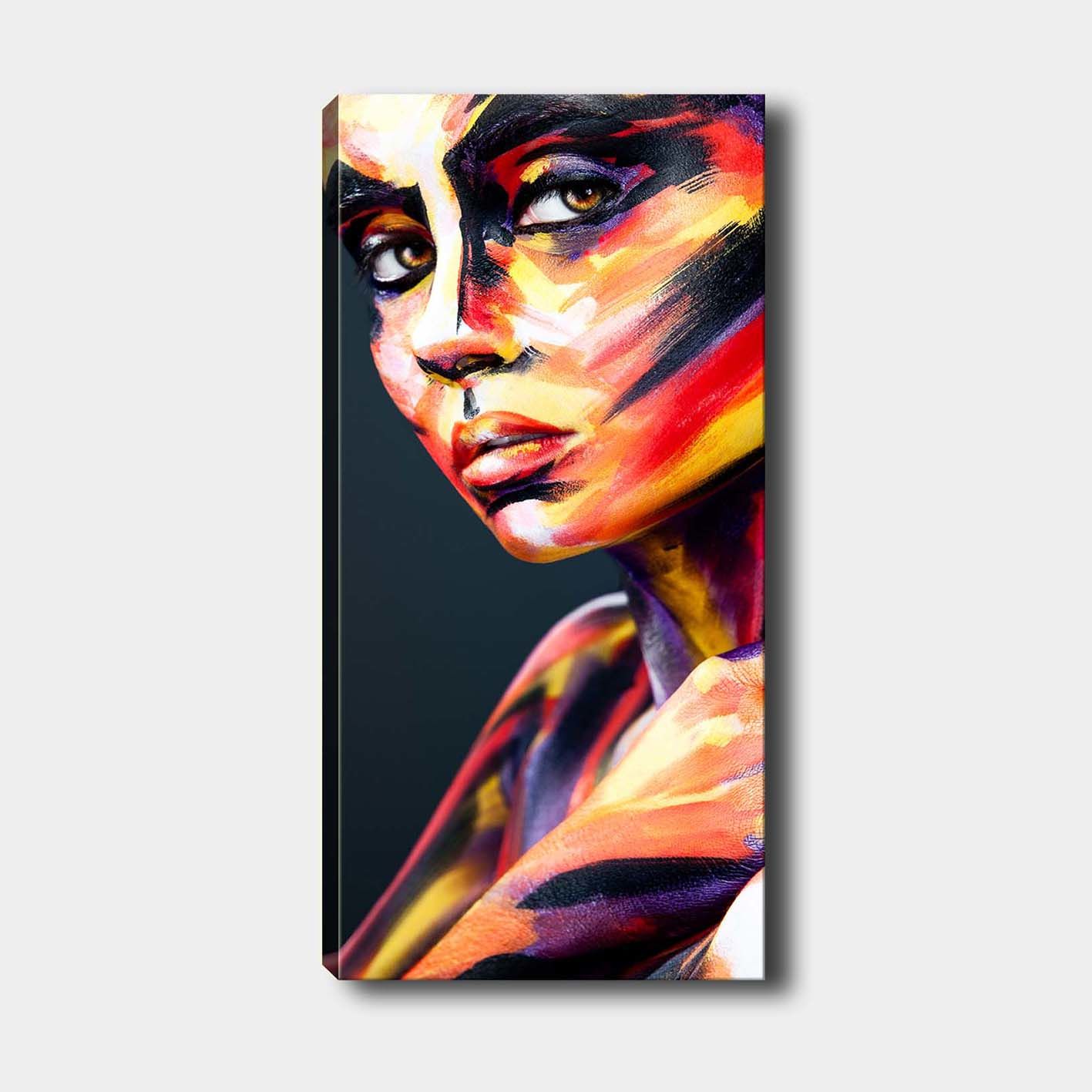 Dikey Kanvas Tablo 60cm x140cm