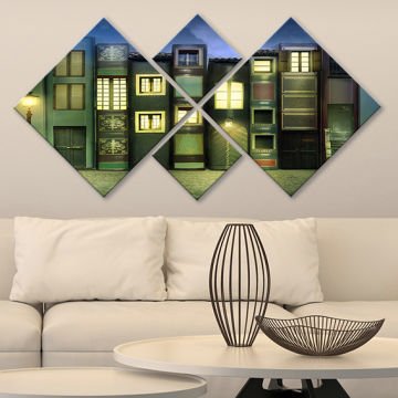 4 Parçalı Mdf Tablo