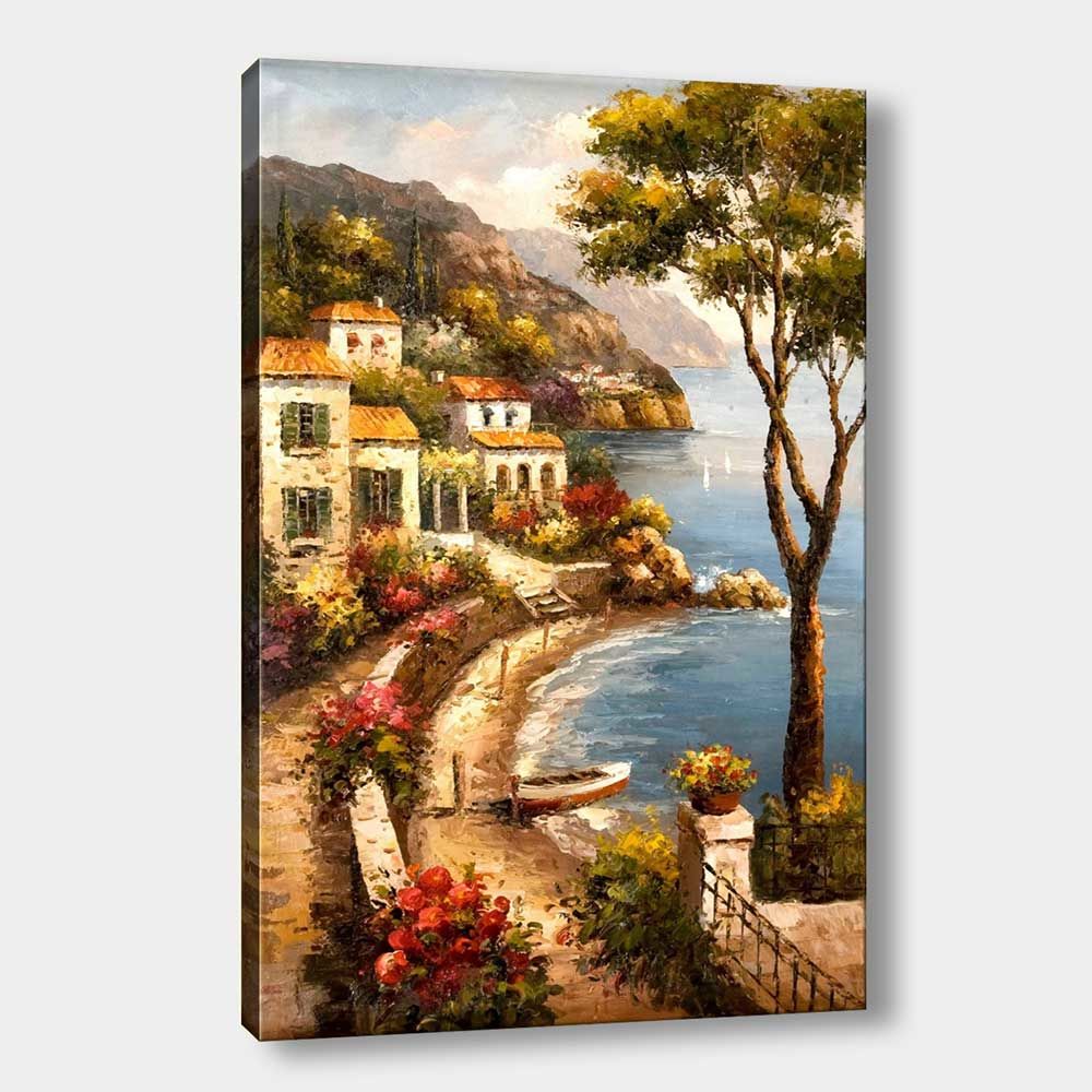 Sahil Manzara Kanvas Tablo 30cm x 40cm