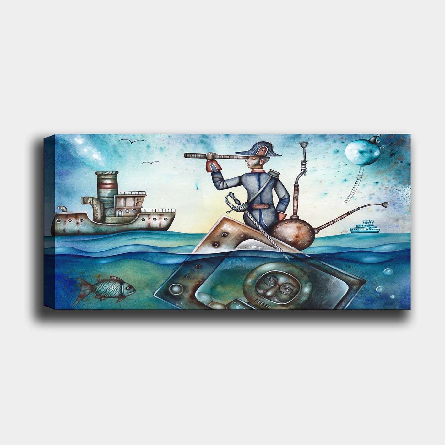 Yatay Kanvas Tablo 60cm x140cm
