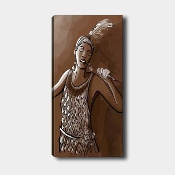 Dikey Kanvas Tablo 40cm x 100cm