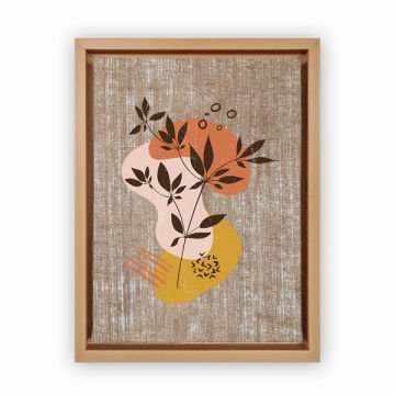 Naturel L Çerçeveli Tablo 96cm x 136cm
