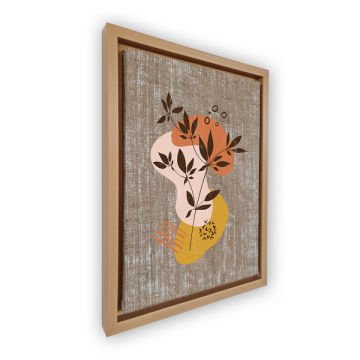 Naturel L Çerçeveli Tablo 96cm x 136cm