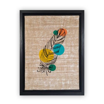 Siyah L Çerçeveli Tablo 66cm x 96cm