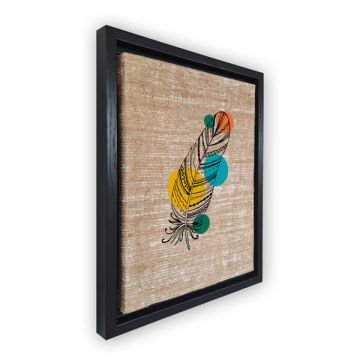 Siyah L Çerçeveli Tablo 96cm x 136cm