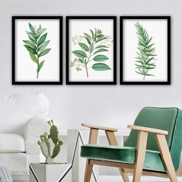 3 Parçalı Çerçeveli Tablo 55cm x 75cm