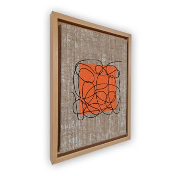 Naturel L Çerçeveli Tablo 96cm x 136cm