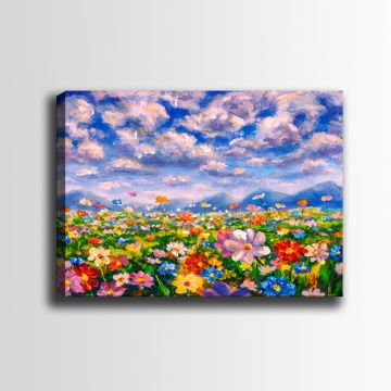 Çiçek Kanvas Tablo 50cm x 70cm