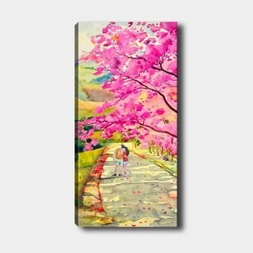Dikey Kanvas Tablo 60cm x140cm