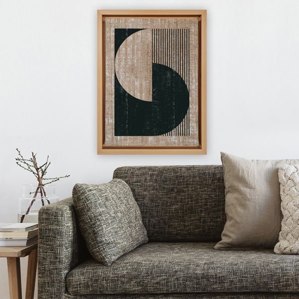 Naturel L Çerçeveli Tablo 96cm x 136cm