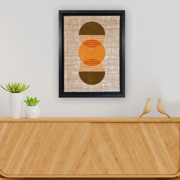 Siyah L Çerçeveli Tablo 36cm x 46cm