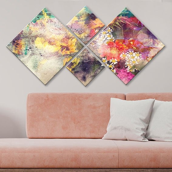 4 Parçalı Mdf Tablo