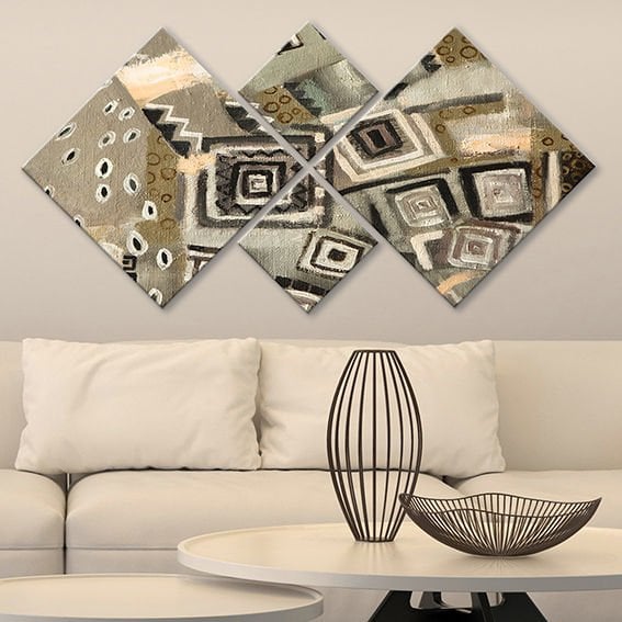 4 Parçalı Mdf Tablo