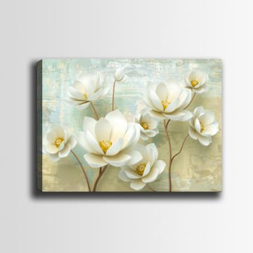 Çiçek Kanvas Tablo 90cm x 130cm