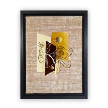 Siyah L Çerçeveli Tablo 46cm x 66cm