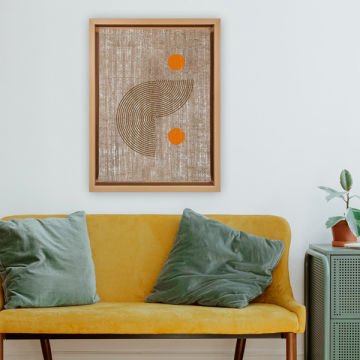 Naturel L Çerçeveli Tablo 46cm x 66cm