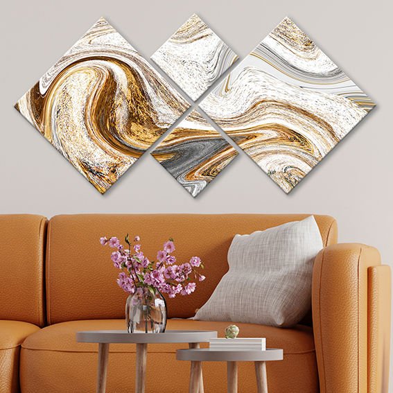 4 Parçalı Mdf Tablo