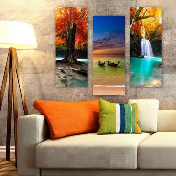 3 Parçalı Mdf Tablolar 20cm x 50cm