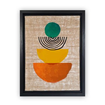 Siyah L Çerçeveli Tablo 96cm x 136cm