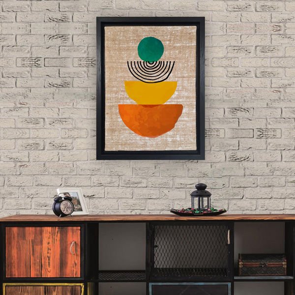 Siyah L Çerçeveli Tablo 96cm x 136cm