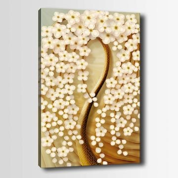 Çiçek Kanvas Tablo 90cm x 130cm