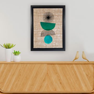 Siyah L Çerçeveli Tablo 36cm x 46cm