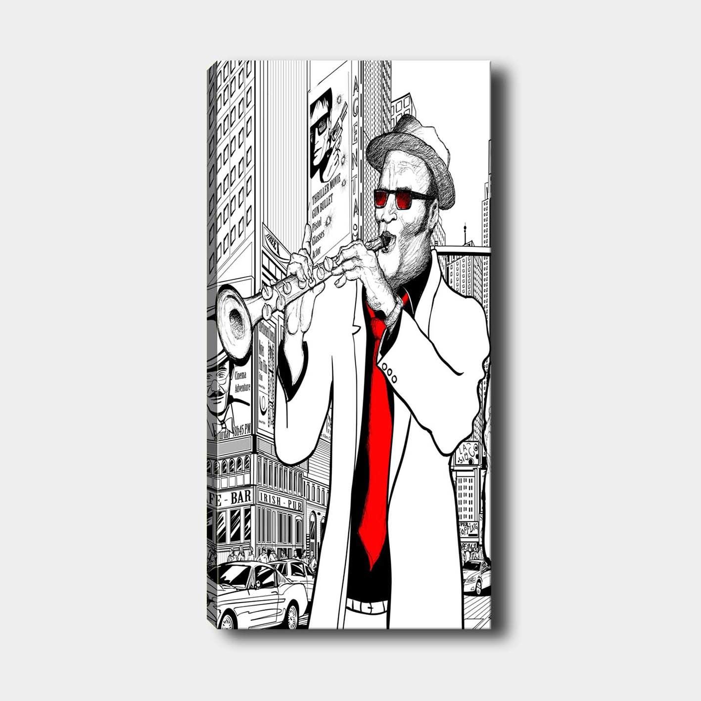 Dikey Kanvas Tablo 40cm x 100cm
