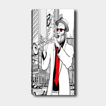 Dikey Kanvas Tablo 40cm x 100cm