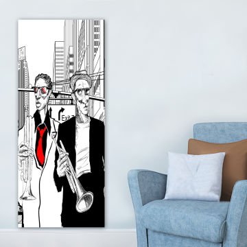 Dikey Kanvas Tablo 50cm x 120cm