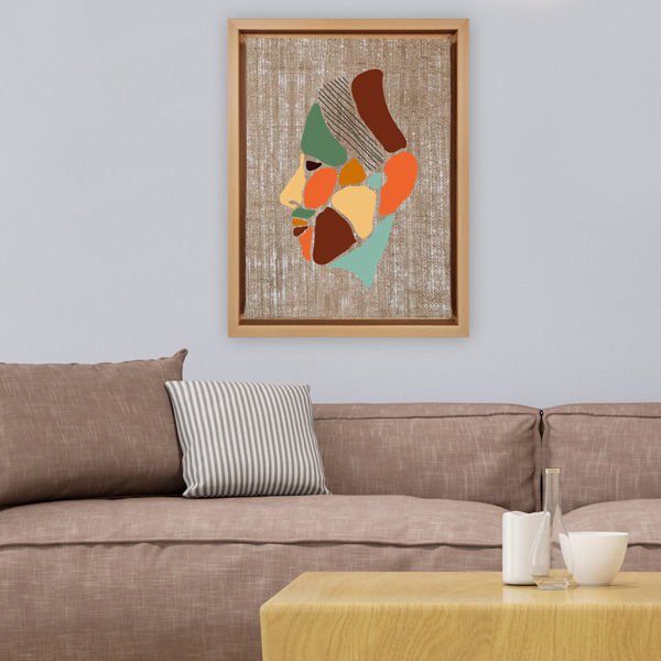 Naturel L Çerçeveli Tablo 96cm x 136cm